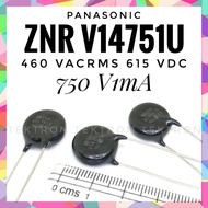Panasonic ZNR V20271U 270V 1mA 175V rms 225V DC surge protection