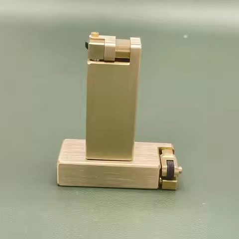 Handmade Brass Trench Kerosene Lighter, Personalized Retro Armor Lighter, High-end Gift for Men
