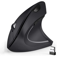 Jomaa Ergonomic Mouse Left Hand 2.4G Left-Handed Wireless Vertical Mouse for Windows Laptop Computer