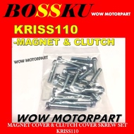 KRISS MAGNET COVER SKREW SET &  KRISS CLUTCH COVER SKREW SET KRISS ENGIN SKREW SET MAGNET & CLUTCH B