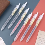 10Pcs/set 3 Color 0.5MM Press-type Gel Pen MUJI Stlye Retractable Sign Pen Student Writing Stationery Supplies