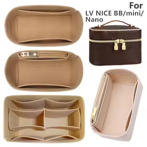 Felt Handbag Insert Bag Storage Bag Support Purse Liner Portable Organization Bag Organiser for LV N