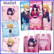 GS4 Oshi no Ko Anime Wallet Folding Zipper Purse Coin Bag Ruby Hoshino Ai Fashion Multi Card Passpor