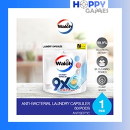 *FREE SHIPPING* [60 CAPSULE PER PACK] Walch Laundry Capsules 9x Antiseptic Laundry Capsules 60 Pods 