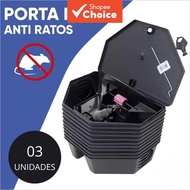 Home Rodent Bait Station - Heavy-Duty Lockable Design, Includes 3 Baits