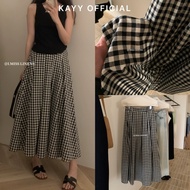 KAYY. Long plaid skirt _ Cv60319