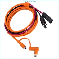 VIVI Solar Panel to DC8mm Adapter Cable Connector to DC7909 8020 Male Solar Power Cable for Solar Pa