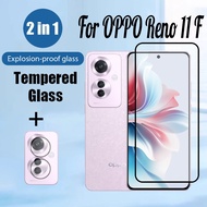 OPPO Reno 11F 5G 2 in 1 Tempered Glass Screen Protector For OPPO Reno 11 F 10 Pro Plus 7 4G 5G Scree