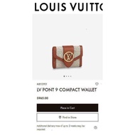 LV_ Bags Gucci_ Bag Wallets Handbags M81393 PONT 9 COMPACT WALLET wallet short men VLGJ