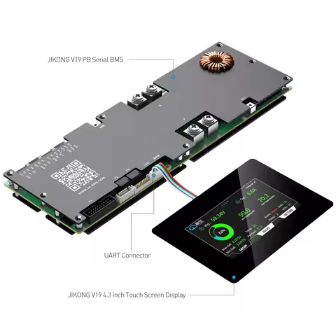 JK BMS V19 Bms 16s 24v 48v Lifepo4 200A JK Home Energy Storage BMS Active Balance 1-2A LiFePo4 Batte
