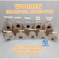 [TLF] Hamster Hideout Wooden House Dowel Syrian Dwarf Robo Cage Tank
