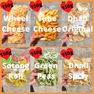 PUTIH [keropok] Various Types Of keropok 150g Palembang, straw cheese, Wheel cheese, green peas, dhall White, dhall Spicy From Johor