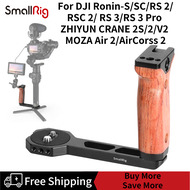 SmallRig Wooden Side Handle for DJI Ronin-S/SC/RS 2/RSC 2/ RS 3/RS 3 Pro &amp; ZHIYUN CRANE 2S/2/V2 &amp; MOZA Air 2/AirCorss 2 Gimbals BSS2222B