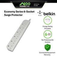 Belkin 6 Way Socket Extension Surge Protector 3Meter cord BLK-F9E600SA3M