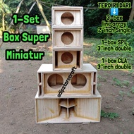 1 set speaker super miniatur .. Triplek 5 mm