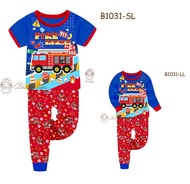 B1031 Fire Engine Sleepwear Pajamas / Baju Tidur (3 -13y)