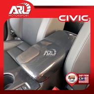 Honda Civic FE FL 11th Armrest Carbon Cover For Civic (2022-2025) ARL Motorsport Car Accessories