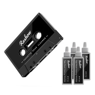 Reshow Audio Tape Cassette Head Cleaner with 2 Cleaning Fluids Care Wet Maintenance Kit for Cassette