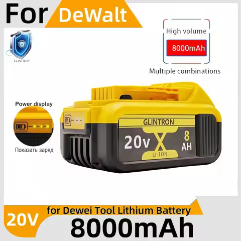 DCD800 for Dewalt Battery 8AH/12AH Lithium-ion Battery，20V Dewalt DCF845 DCF850 DCF892 DCF911 DCD800