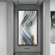 Elegant Abstract Wall Art Canvas with Frame High-Quality Home Decor Geometric/Modern Style 60x100CM