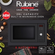 Rubine 28L Built-in Microwave Oven with Grill Function - RMO-OREO-28BL