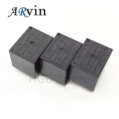 2PCS Original New SANYOU SRD-S-105DM SRD-S-112DM SRD-S-124DM 4PINS 10A 5VDC 12VDC 24VDC Power Relay