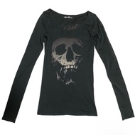 Hysteric Glamour Punk T-shirt with Strawberry Skull Print - Suitable for Men and Women
