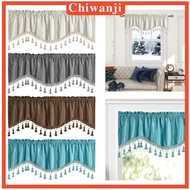 [Chiwanji] Kitchen Curtains Rod Pocket Window Curtain Window Draperies Short Tier Drapes