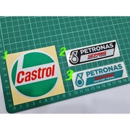 Sticker Motor Castrol Petronas Pantul Reflect Sticker Motor
