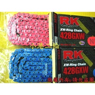 [Xiaogang Second Round] RK Neon Color Oil Seal Chain 428 GXW 132L~Wild Wolf.r15.GSX.MT15.Cool Dragon