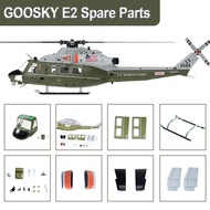 GOOSKY E2 Army One RC Helicopter Genuine Spare Parts Canopy Fuselage Landing Gea