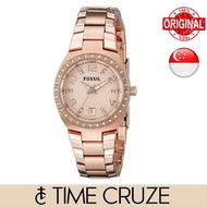 [Time Cruze] Fossil Rose Gold Tone Stainless Steel Analog Quartz Women Watch AM4508