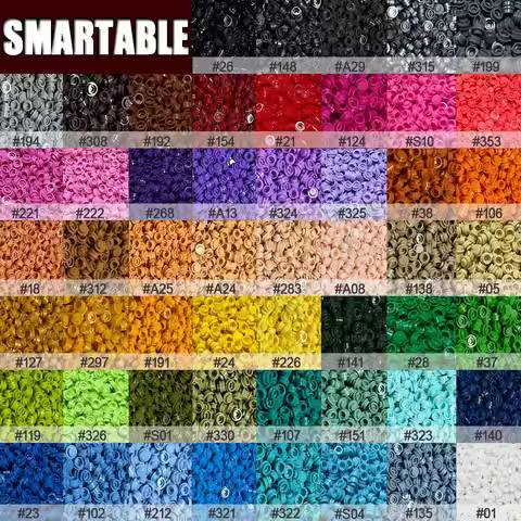 Bulk Buy Plate 1x1 Round DIY Pixel Art Remix 53+ Colors Building Block MOC Parts Brick Mosaic Maker 