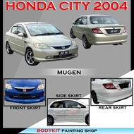 HONDA CITY 2004 MUGEN MG STYLE FULLSET SKIRTING (FRONT SKIRT ,SIDE SKIRT, REAR SKIRT)-MATERIAL FIBER