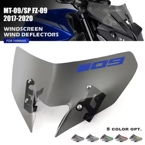 Windscreen for YAMAHA MT-09/SP FZ-09 MT-09SP MT09 FZ09 MT FZ 09 2017-2020 18 19 Windshield Pare-bris