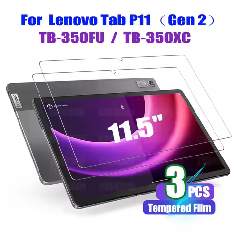 Screen Protector for Lenovo Tab P11 2nd Gen (11.5") Tempered Glass Film for Lenovo Tab P11 Gen 2 TB-