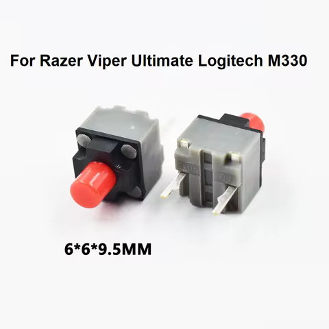 Kailh 6*6*9.5mm Square Silent Mouse Micro Switch For Razer Viper Ultimate Logitech M330 Mute Middle 