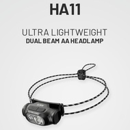 100% NITECORE HA11 240ลูเมนเปลี่ยนแบตเตอรี่ AA ที่เวลาเดียวกัน USB-C ชาร์จโดยตรงไฟหน้า Hyb