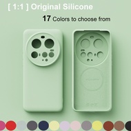 [1:1] Soft Liquid Silicone Phone Case for Xiaomi 15S Pro/15 Pro/15 Ultra/14 Ultra Wireless Magnetic 