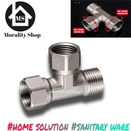 Spare parts for water taps, water taps, T 2 rotating rings, 1/2 inch T2R / stainless steel shower fi