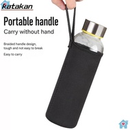 KATAKAN Insulated Bottle Carrier, 750/1000/1500ML Portable Water Bottle , Black Bottle Cover