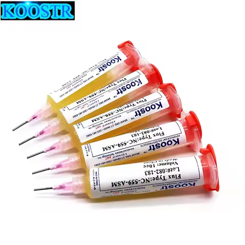 Soldering Flux NC-559-ASM-UV 10cc Solder Paste 559 Flux Paste for SMD BGA Soldering + Needles