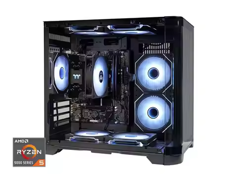 YEAH MAGIC Gaming Desktop AMD Ryzen 5 5600GT 3.9GHz 16GB(8G*2) DDR4 3200 1T NVME SSD ARGB 7 Fans Win