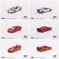 Mini GT McLaren F1 ️ ️ 555, 654, 684, 723 - Silver, Red, GTR 1996 Presentation, GULF