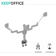 KEEP-DGN Triple LCD Monitor Arm 4 Channel Pole Type