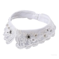 Crazy Beaded Collar Necklace False Collar Neckline Detachable Choker Collar Necklace