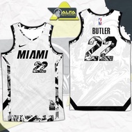 NEW DESIGN - MIAMI BUTLER (BLACK and WHITE) FULL SUBLIMATION JERSEY