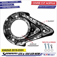 Cover CVT Akrilik Honda Vario 125 & 150 New Led Aksesoris Penutup CVT Exie Art