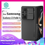 Nillkin แฟชั่น PC เคส สำหรับ Samsung Galaxy Z Fold 5 เคสโทรศัพท์ ธุรกิจกล้องป้องกันการกระแทกความเป็น