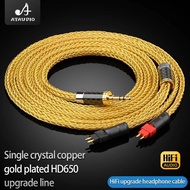 New 16 Core Balanced OCC Gold Plated Earphone Cable For Sennheiser HD580 HD600 HD650 HDxxx HD660S HD